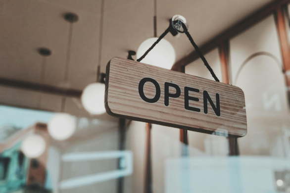 Bouwen aan de toekomst, met de winkel open